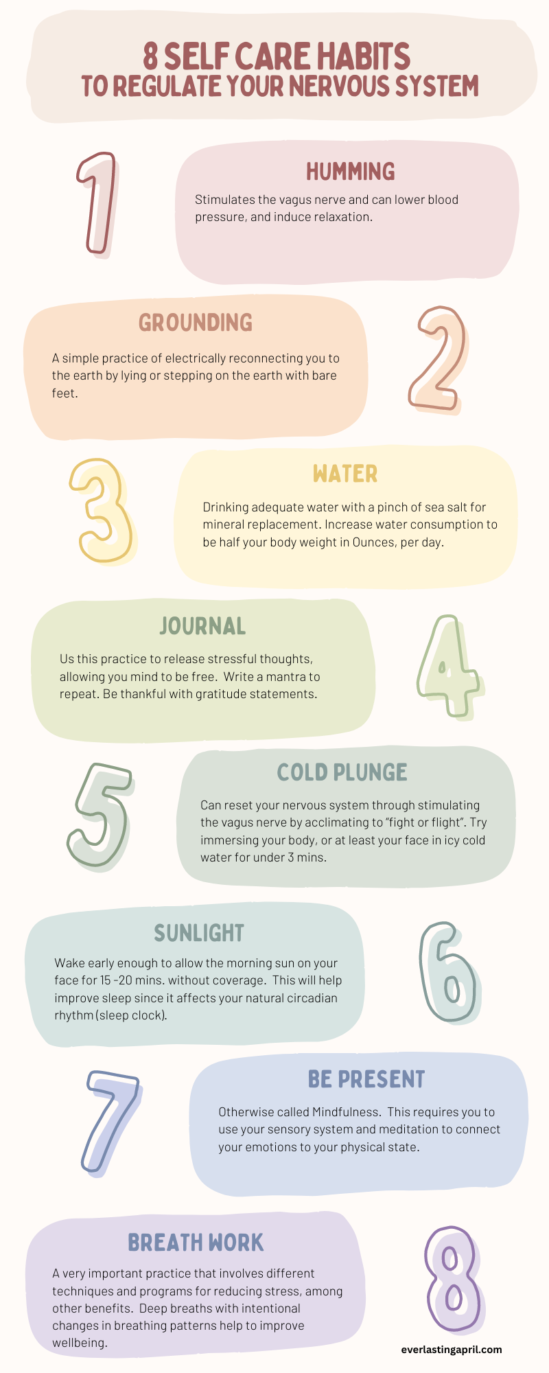 8 Simple Self Care Habits To Regulate Your Nervous System - Everlasting ...